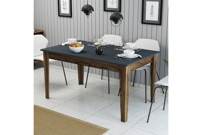 Masa de dining Dimare 145x88 cm (antracit)