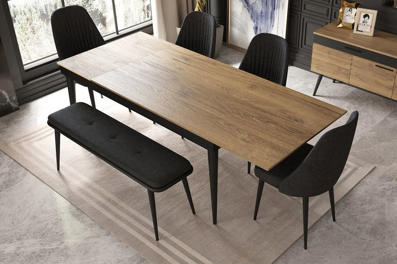 Masa de dining Monik 160x90cm (extensibilă)