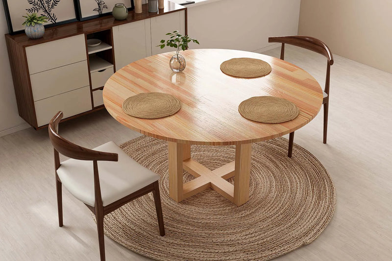 Masa de dining Livia, 120x120 cm (stejar)